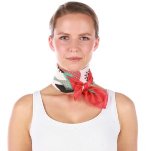Wearing 1 Hearts Birds Red by Maltha scaled