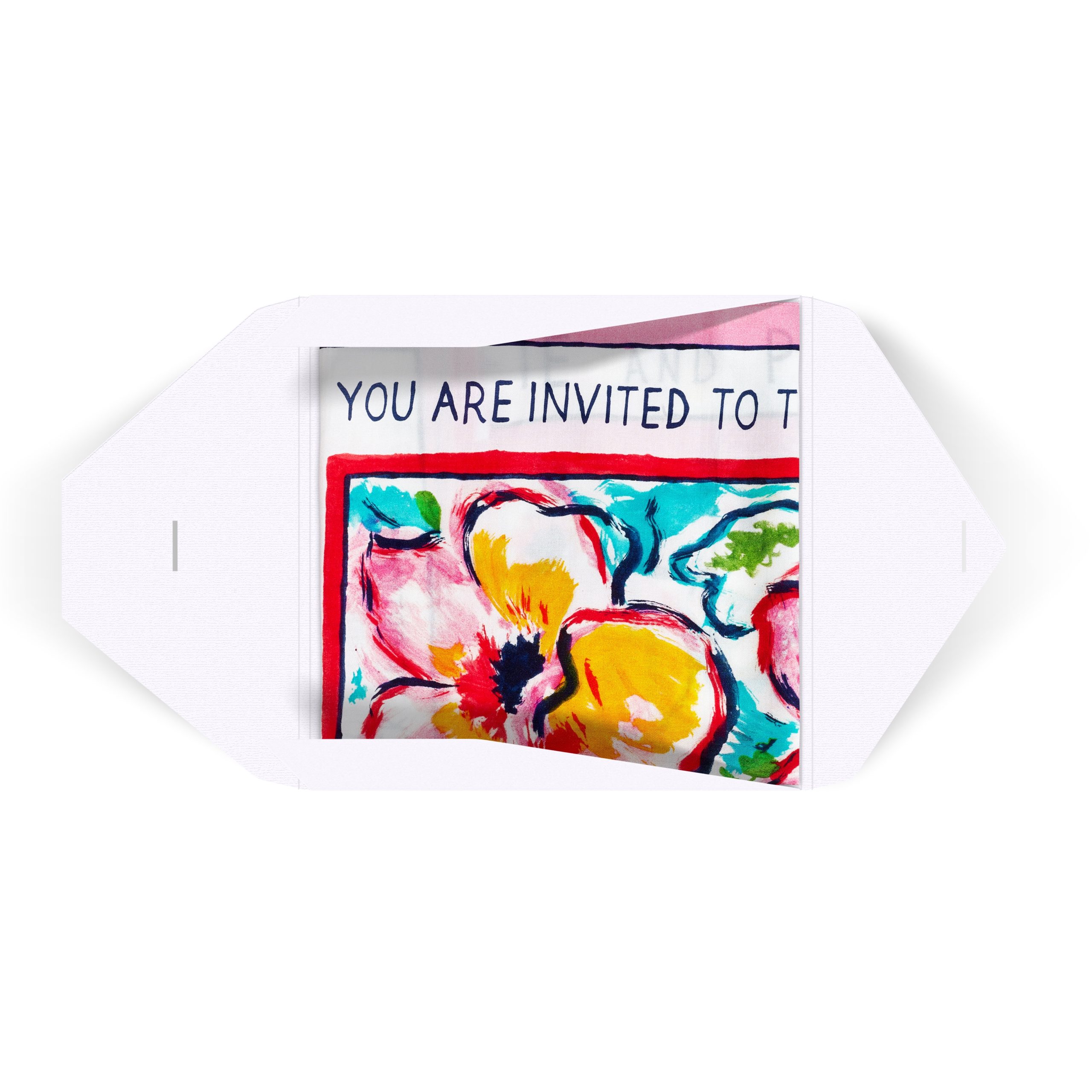 White Envelope w Ribbon open w scarf